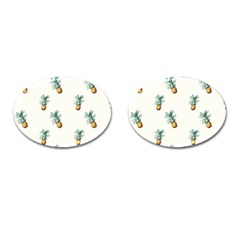 Pineapples pattern Cufflinks (Oval)