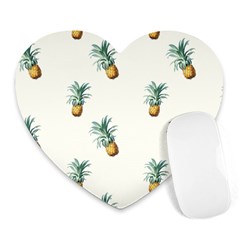 Pineapples pattern Heart Mousepads