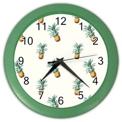 Pineapples pattern Color Wall Clock