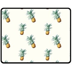 Pineapples pattern Fleece Blanket (Medium) 