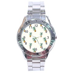 Pineapples pattern Stainless Steel Analogue Watch