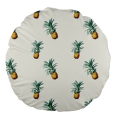 Pineapples pattern Large 18  Premium Round Cushions