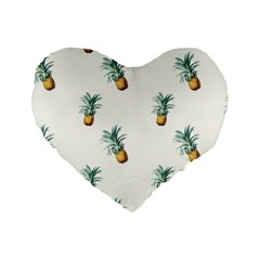 Pineapples pattern Standard 16  Premium Heart Shape Cushions