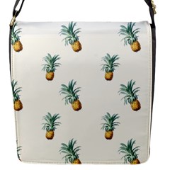 Pineapples pattern Flap Closure Messenger Bag (S)