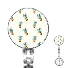 Pineapples pattern Stainless Steel Nurses Watch