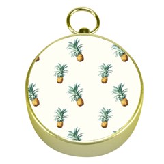 Pineapples pattern Gold Compasses