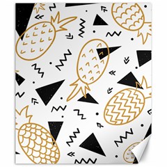 Black & gold pineapples Canvas 20  x 24 