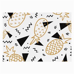 Black & gold pineapples Large Glasses Cloth