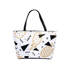 Black & gold pineapples Classic Shoulder Handbag