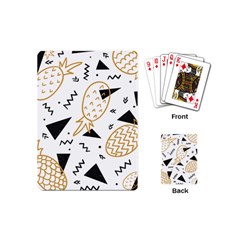 Black & gold pineapples Playing Cards (Mini)