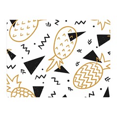 Black & gold pineapples Double Sided Flano Blanket (Mini) 