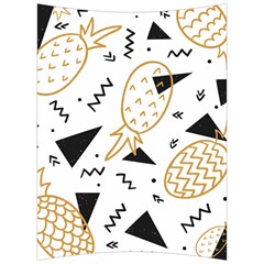 Black & gold pineapples Back Support Cushion