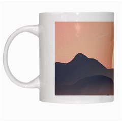 Sunset Sky Sun Graphics White Mugs by HermanTelo