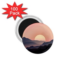 Sunset Sky Sun Graphics 1 75  Magnets (100 Pack)  by HermanTelo