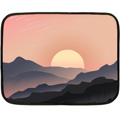 Sunset Sky Sun Graphics Fleece Blanket (mini)