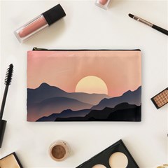 Sunset Sky Sun Graphics Cosmetic Bag (medium)