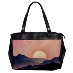 Sunset Sky Sun Graphics Oversize Office Handbag