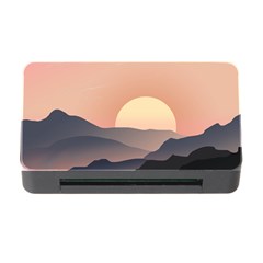 Sunset Sky Sun Graphics Memory Card Reader With Cf