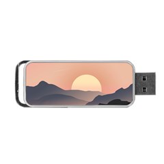 Sunset Sky Sun Graphics Portable Usb Flash (one Side)