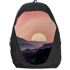 Sunset Sky Sun Graphics Backpack Bag by HermanTelo