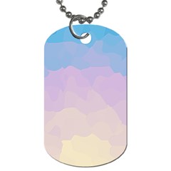 Sunrise Sunset Colours Background Dog Tag (One Side)