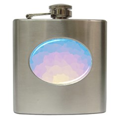 Sunrise Sunset Colours Background Hip Flask (6 Oz) by HermanTelo