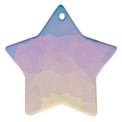 Sunrise Sunset Colours Background Star Ornament (two Sides) by HermanTelo