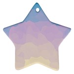 Sunrise Sunset Colours Background Star Ornament (Two Sides) Back