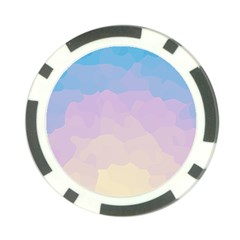 Sunrise Sunset Colours Background Poker Chip Card Guard