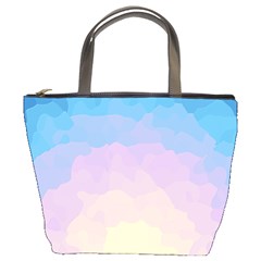 Sunrise Sunset Colours Background Bucket Bag by HermanTelo