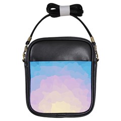 Sunrise Sunset Colours Background Girls Sling Bag