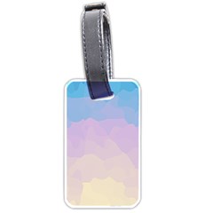 Sunrise Sunset Colours Background Luggage Tag (one Side) by HermanTelo