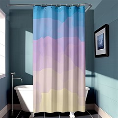 Sunrise Sunset Colours Background Shower Curtain 36  X 72  (stall)  by HermanTelo