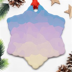 Sunrise Sunset Colours Background Ornament (Snowflake)