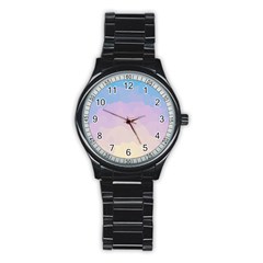 Sunrise Sunset Colours Background Stainless Steel Round Watch by HermanTelo