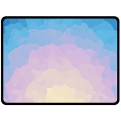 Sunrise Sunset Colours Background Double Sided Fleece Blanket (Large) 