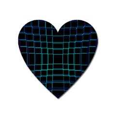 Texture Lines Background Heart Magnet by HermanTelo