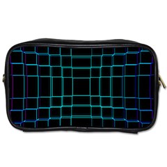 Texture Lines Background Toiletries Bag (one Side) by HermanTelo