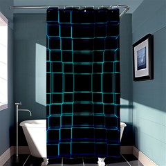 Texture Lines Background Shower Curtain 36  X 72  (stall) 