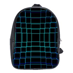 Texture Lines Background School Bag (xl)