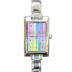 Texture Abstract Squqre Chevron Rectangle Italian Charm Watch by HermanTelo