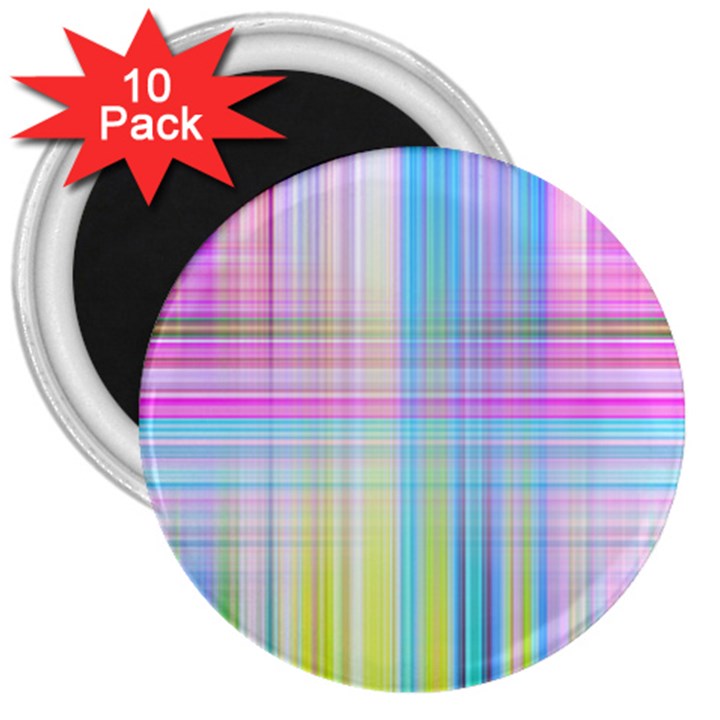 Texture Abstract Squqre Chevron 3  Magnets (10 pack) 