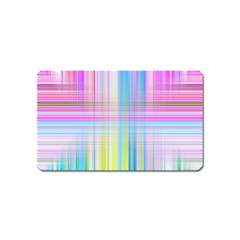 Texture Abstract Squqre Chevron Magnet (name Card)