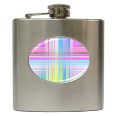 Texture Abstract Squqre Chevron Hip Flask (6 Oz)