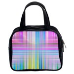 Texture Abstract Squqre Chevron Classic Handbag (Two Sides) Front