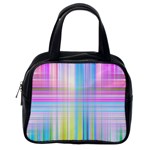 Texture Abstract Squqre Chevron Classic Handbag (Two Sides) Back