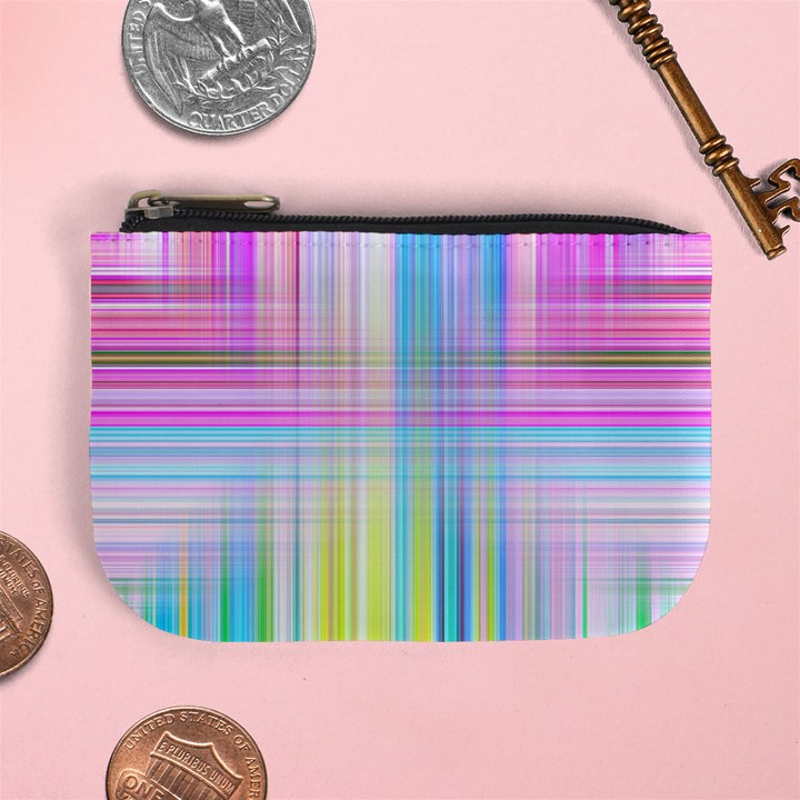 Texture Abstract Squqre Chevron Mini Coin Purse