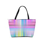 Texture Abstract Squqre Chevron Classic Shoulder Handbag Back