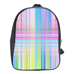 Texture Abstract Squqre Chevron School Bag (large) by HermanTelo