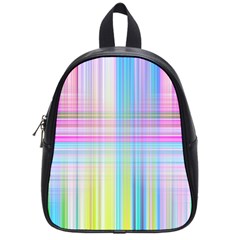 Texture Abstract Squqre Chevron School Bag (small)